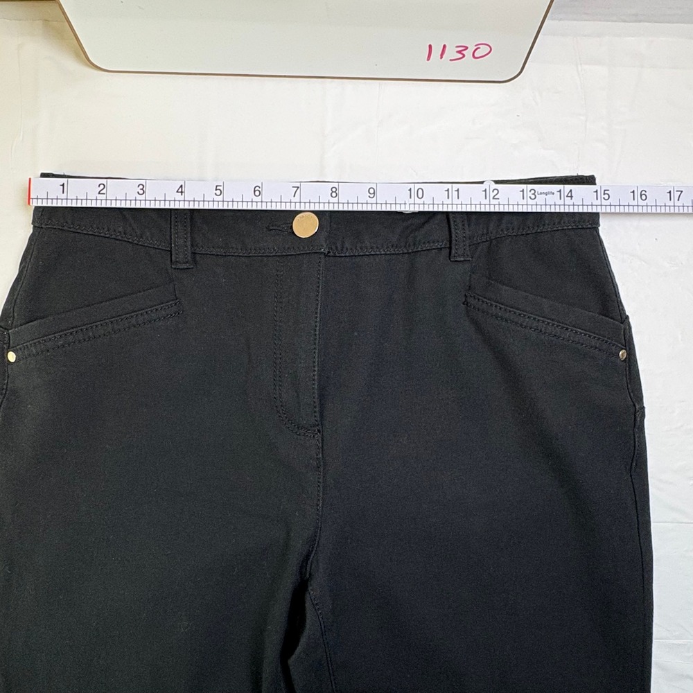 Chicos So Lifting Slim Leg Pants Black Size 0 Short Stretch Tummy Control 1130 - Picture 6 of 9